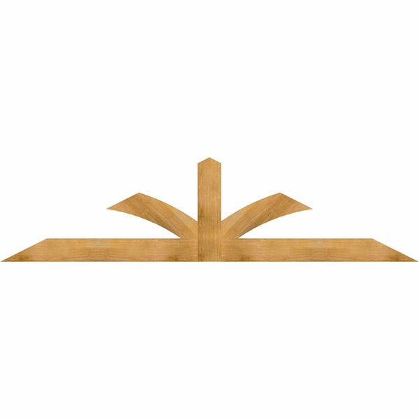 Ekena Millwork Richland Rough Sawn Timber Gable Bracket, Western Red Cedar, 108"W x 27"H x 2"D x 6"F, 6/12 Pitch GBW108X27X0206RIC00RWR - main